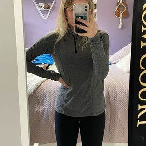 Track/running shirt, zip up.